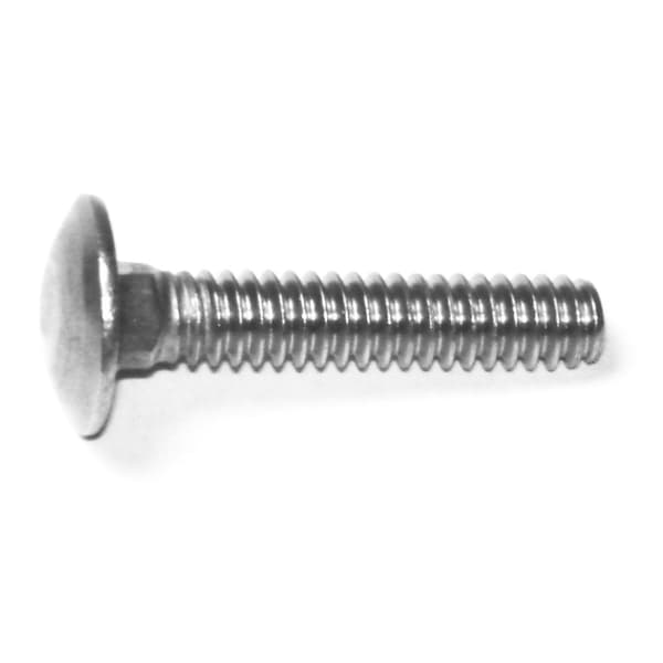 Midwest Fastener Carriage Bolt, Square Neck, 24 (Coarse), 1 in L, 18-8 Stainless Steel, 10 PK 78842 - main